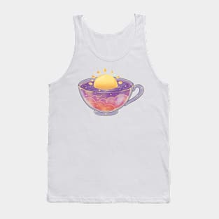 Peaceful sunrise cup of tea Tank Top